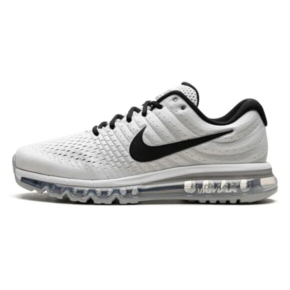 USED Nike Mens  Air Max 2017 White Black -SZ 9 - Picture 1 of 7